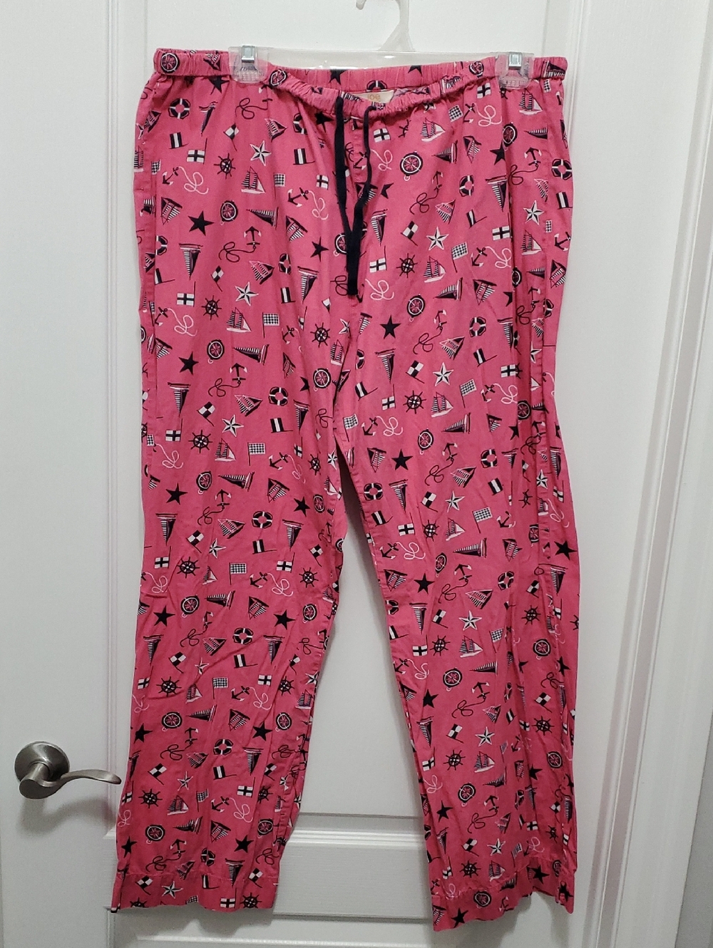 Joe Fresh Pink Nautical Print Pajama Pants